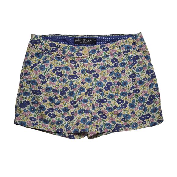 Mini Boden Other - Mini Boden cotton poplin floral print shorts